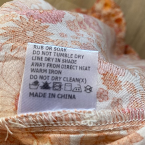 NWT Papillon maxi dress XXL 16 100% Viscose orange flower power ruffle tiered - Picture 15 of 15